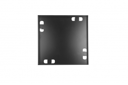 Решетка теневая под плитку РТМ 260х260мм для вентилятора d160мм черная металлическая